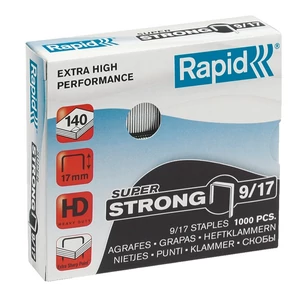 Tűzőkapocs 9/17 Rapid SUPERSTRONG horg., 9/17, 1000db/doboz Rapid 1db rendelési egység ár 1db-ra