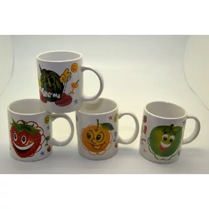 Bögre happy fruit dekor 300ml Porcelán