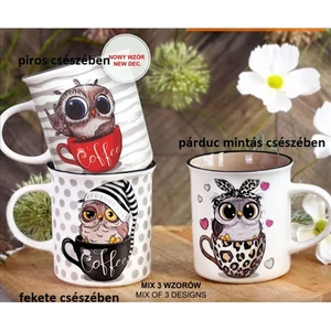 Bögre porcelán Deco Sowa 3,3dl Deco Sowa dobozban