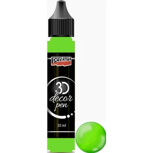 3D dekortoll Pentart átlátszó 30ml fluoritzöld