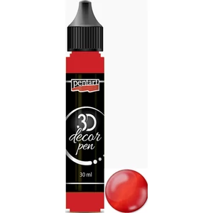 3D dekortoll Pentart átlátszó 30ml rubinvörös