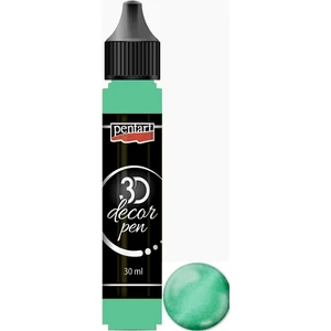 3D dekortoll Pentart csillogó 30ml türkizezüst