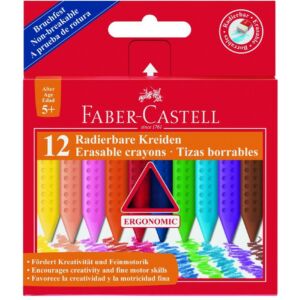 Faber-Castell zsírkréta 12db törölhető 122520 prémium minőségű termék 122520