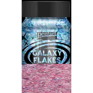 Dekor pelyhek 100ml Galaxy Flakes Eris pink
