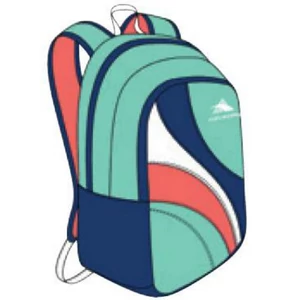 High Sierra szabadidő hátitásk LEISURE BACKPACK - NAMI AQUAMARINE/ TRUE sötétkék/fehér/korall 60168/0996