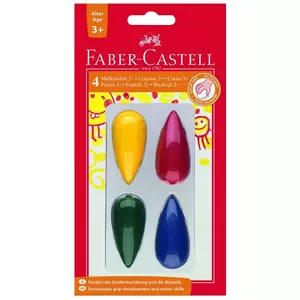 Faber-Castell zsírkréta 4 db-os - 3 éves kortól viaszkréta prémium minőségű termék 120405