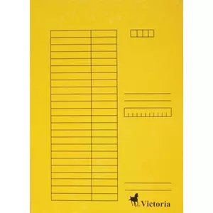 Pólyás dosszié A4 Victoria C karton sárga Iratrendezés Victoria