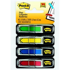 Jelölőcímke 3M/Post-it Index 5x20lap 119x432mm nyíl vegyes 684-ARR3