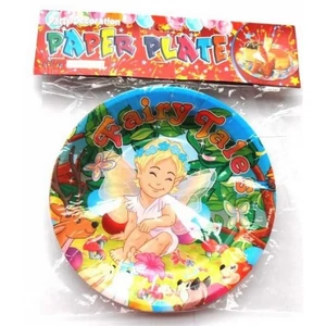Party tányér papír 18cm mesés 6db/csomag