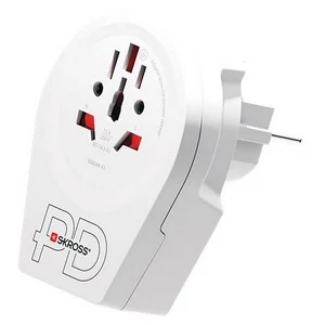 Adapter Európába utazóknak USB-C + USB-A SKROSS