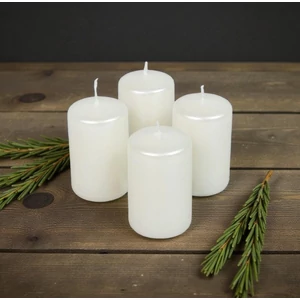 Adventi gyertya kapart metál fehér, 4x4x4cm, darabos Égési idő: 7 óra a termék ára 1db-ra értendő!