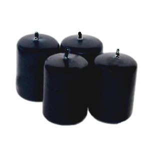 Adventi gyertya matt fekete Fekete 4x4x6cm darabos! a termék ára 1db-ra értendő!