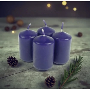 Adventi gyertya matt intenzív Kék 4x4x6cm darabos! a termék ára 1db-ra értendő!