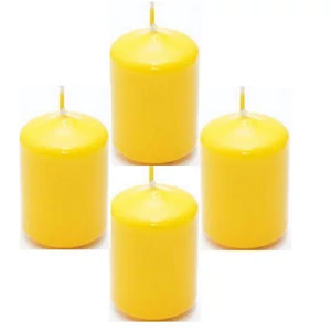 Adventi gyertya matt c sárga Citrom 4x4x6cm darabos! a termék ára 1db-ra értendő!