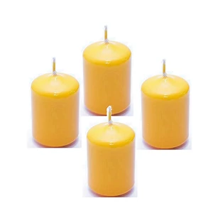 Adventi gyertya matt sárga Napsárga 4x4x6cm darabos! a termék ára 1db-ra értendő!
