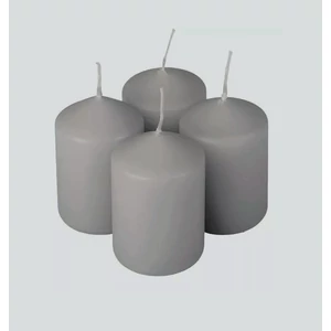 Adventi gyertya matt Szürke 4x4x6cm darabos! a termék ára 1db-ra értendő!