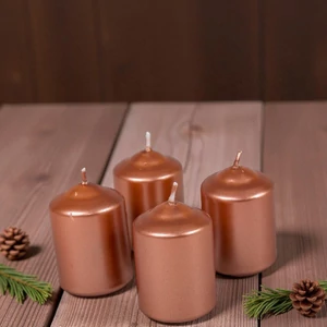 Adventi gyertya metál intenzív Bronz 4x4x6cm darabos! a termék ára 1db-ra értendő!