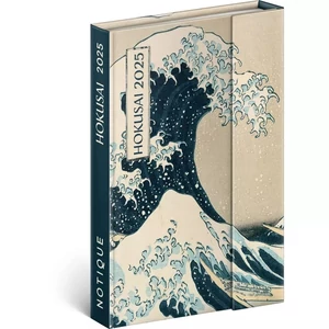 Agenda mágneses 2025 Katsushika Hokusai, 11x16 cm Realsystem 2025 kollekció!