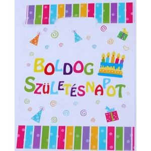 Ajándéktasak PE Boldog Születésnapot II 18x25cm