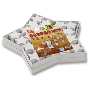 Ajándékdoboz szett adventi naptár csillag 25db-os 37x37x4,5cm egyedi adventi naptár készítő szett