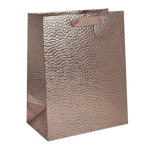 Ajándéktasak 18x23cm, rosegold műbőr hatású 370175