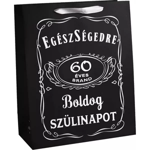 Ajándéktasak szalagfüles Fek.Cheers 60 Bsz.26x32Cm