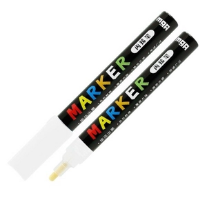 Akril marker 'M and G' 2mm-es fehér/white - S100 dekorációs marker APL976D910
