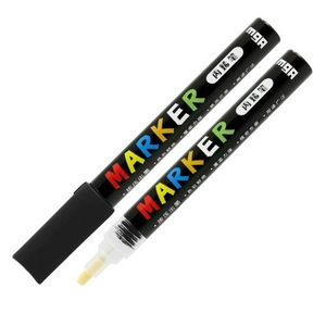 Akril marker 'M and G' 2mm-es fekete/black - S900 dekorációs marker APL976D911