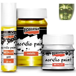 Akrilfesték csillogó 50ml Pentart metál zöld