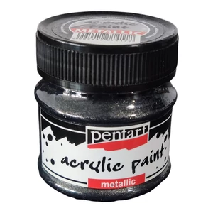 Akrilfesték fényes 50ml Pentart csillogó ezüst 50ml 7397