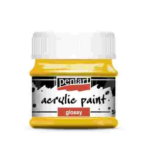 Akrilfesték fényes 50ml Pentart napsárga 7362