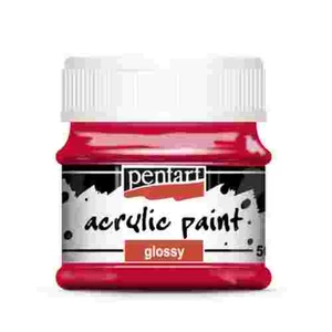 Akrilfesték fényes 50ml Pentart piros 7365
