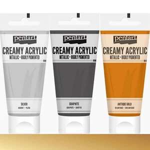 Akrilfesték krémes Pentart metál 200ml arany Pentart-39021