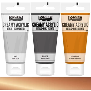 Akrilfesték krémes Pentart metál 60ml antik réz