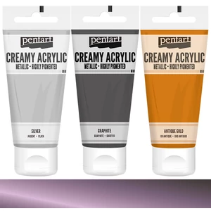 Akrilfesték krémes Pentart metál 60ml lila