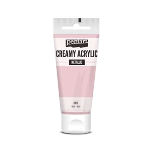 Akrilfesték krémes Pentart metál 60ml rózsaszín