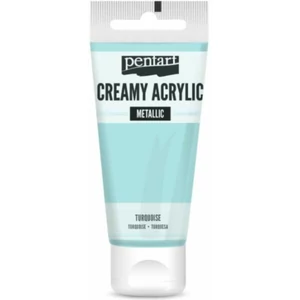 Akrilfesték krémes Pentart metál 60ml türkiz