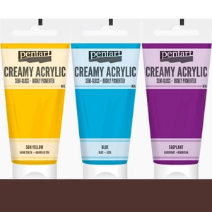 Akrilfesték krémes Pentart selyemfényű, 200ml barna Pentart-39019