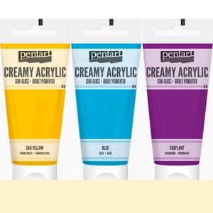 Akrilfesték krémes Pentart selyemfényű, 200ml elefántcsont Pentart-39020