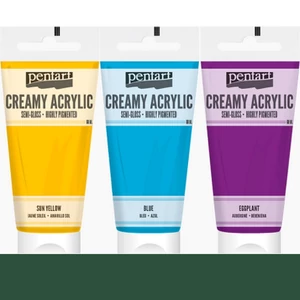 Akrilfesték krémes Pentart selyemfényű, 200ml fűzöld Pentart-39012
