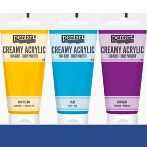 Akrilfesték krémes Pentart selyemfényű, 200ml kék Pentart-39010