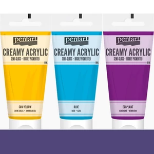 Akrilfesték krémes Pentart selyemfényű, 200ml sötétlila Pentart-39014