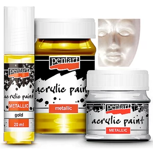 Akrilfesték metál 100ml Pentart ezüst
