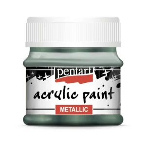 Akrilfesték metál 50ml Pentart borostyánzöld 2689
