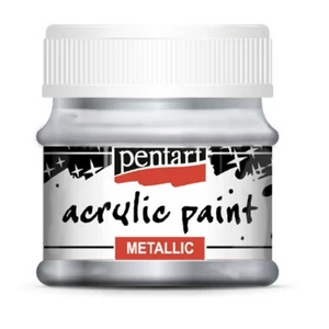Akrilfesték metál 50ml Pentart ezüst 7402