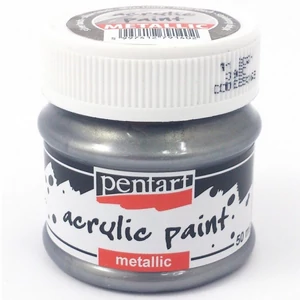Akrilfesték metál 50ml Pentart ezüst szürke silver touch