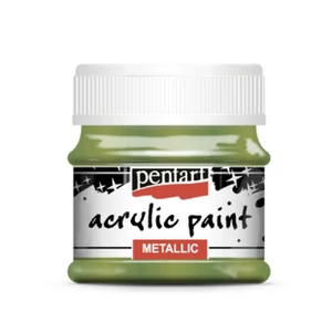 Akrilfesték metál 50ml Pentart zöld