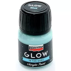 Akrilfesték sötétben világító Pentart Glow 30ml kék 6144
