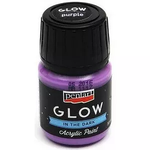 Akrilfesték sötétben világító Pentart Glow 30ml lila 6143