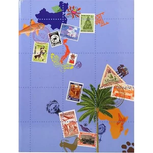 Album bélyeggyűjtő Exacompta 17x22,5 cm, 8 lap,Globe Trotter vegyes színek